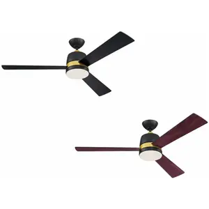 Westinghouse - Ventilateur de plafond Tristan Noir avec éclairageVendu parluminaire