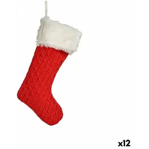 Krist+ Christmas bauble Christmas Stocking Red Cloth 28 x 4 x 46 cm (12 Units)Vendu parkaufland