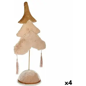 Krist+ Christmas Tree Polyester Beige Golden Wood 12 x 43 x 22 cm (4 Units)Vendu paramazon