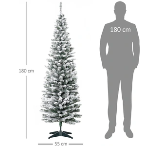 MCKENSA Sapin De Noël Artificiel, 210 Cm, Branches En Pvc Enneigées, P... pas cher