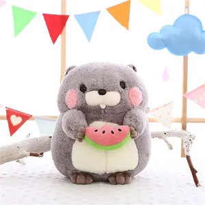 Peluche Marmotte mignonne 25 CM - Gris pas cher