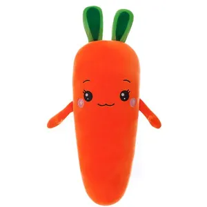 Peluche Carotte mignonne 60 CM - Orange pas cher