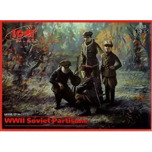 Wwii Soviet Partisans (4 Figures) - 1:35e - Icm pas cher