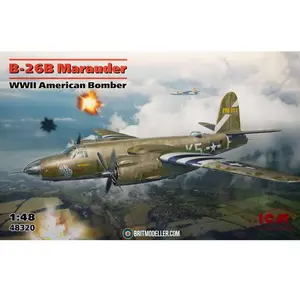 Comparateur de prix : 1:48 ICM 48320 B-26B Marauder - WWII American Bomber Plastic Modelbouw...