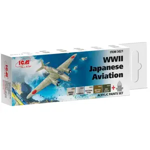 Comparateur de prix : ICM Set de peintures acryliques pour maquettes d'avions japonais, Seco...