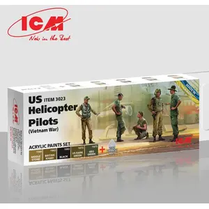 ICM Peintures acryliques pour Pilotes d'hélicoptères américains - Guer...