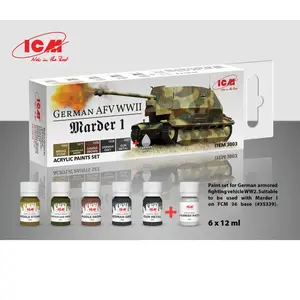 Comparateur de prix : ICM Peintures acryliques pour maquette AFV allemand WW2 (Marder I) - 6...
