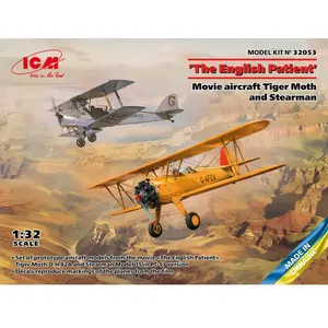 1:32 ICM 32053 The English Patient Movie Aircraft Tiger Moth - Stearma... pas cher