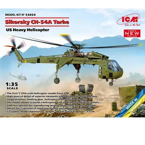 Maquette Hélicoptère Sikorsky Ch-54a Tarhe - ICM - 53054 - Blanc - Adulte pas cher