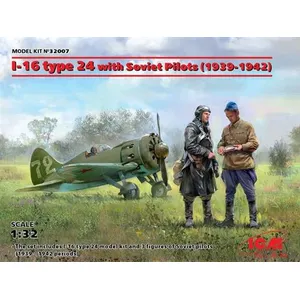 I-16 Type 24 With Soviet Pilots(1939-42) Limited- 1:32e - Icm pas cher