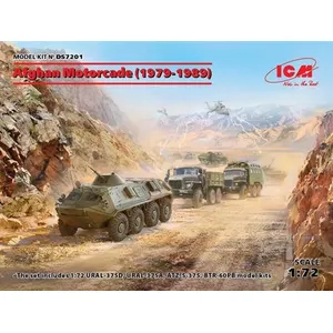 ICM Afghan Motorcade (1979-1989)(ural-375d, Ural-375a,atz-5-375,btr6 1:72e - pas cher