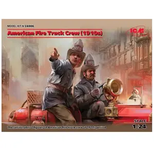 American Fire Truck Crew(1910s)2 Figures - 1:24e - Icm pas cher