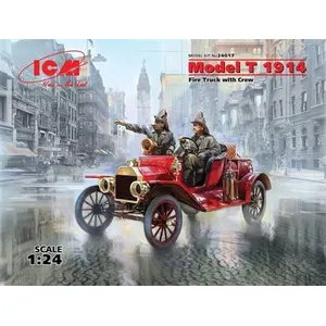 Model T 1914 Fire Truck With Crew - 1:24e - Icm pas cher