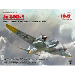 Ju 88d-1,wwii German Reconnaissanceplane - 1:48e - Icm pas cher
