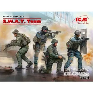 S.w.a.t. Team (4 Figures) - 1:24e - Icm pas cher