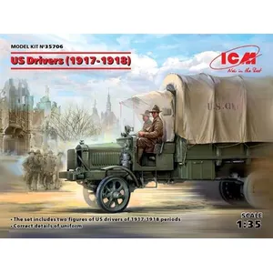 Us Drivers(1917-1918)(2 Figures) - 1:35e - Icm pas cher