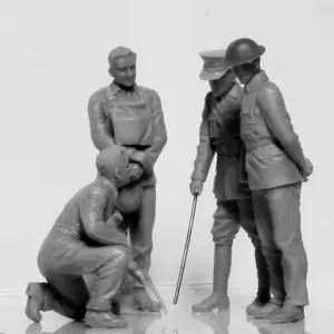 Comparateur de prix : Wwi British Tank Crew (4 Figures) - 1:35e - Icm