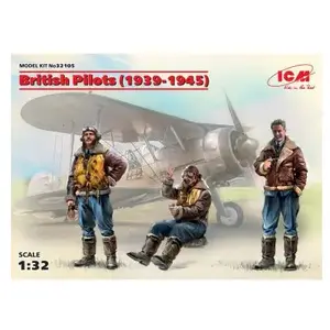 Comparateur de prix : British Pilots (1939-1945)(3 Figures) - 1:32e - Icm