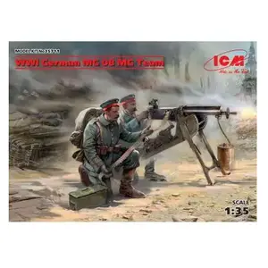 Comparateur de prix : Wwi German Mg08 Mg Team (2 Figures) - 1:35e - Icm