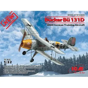 ICM Bücker Bü 131d,wwii German Training Aircraft(100% New Molds)- 1:32e - pas cher