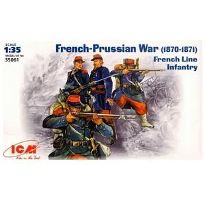 Figurine 54 Mm - Fantassin Français 1870 - Peinte à La Main