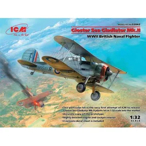 Comparateur de prix : Gloster Sea Gladiator Mk.ii , Wwii British Naval Fighter - 1:32e - Icm