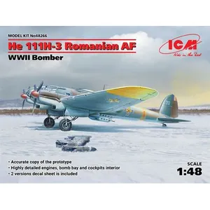 Comparateur de prix : He 111h-3 Romanian Af, Wwii Bomber - 1:48e - Icm