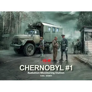 ICM Chernobyl1.radiation Monitoring Stat(zil-131kshm Truck&5figu&diorambas... pas cher