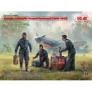Comparateur de prix : German Luftwaffe Ground Personnel(1939-1945)(3 Figures) - 1:32e - Icm