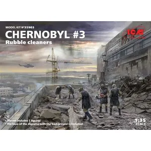 Chernobyl3. Rubble Cleaners (5 Figures) - 1:35e - Icm pas cher