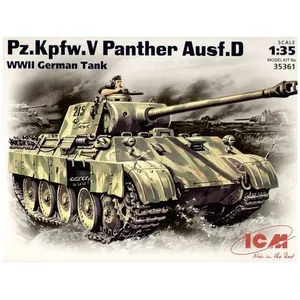 Inconnu Maquette Pz.Kfw. V Ausf.D Panther  1/35  - ICM Maquette militaire  - ICM35361 