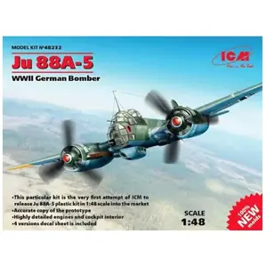 Ju 88a-5, Wwii German Bomber - 1:48e - Icm