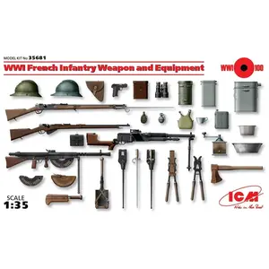 Wwi French Infantry W&e - 1:35e - Icm pas cher