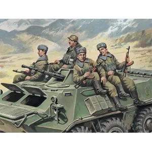 Soviet Armored Carrier Riders - 1:35e - Icm pas cher