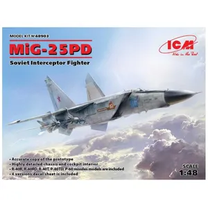 Comparateur de prix : Mig-25 Pd, Soviet Interceptor Fighter - 1:48e - Icm