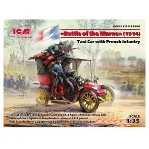 Comparateur de prix : Battle Of The Marne(1914),taxi Car Wit French Infantry- 1:35e - Icm