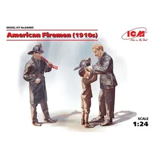 American Firemen 1910s - 1:24e - Icm