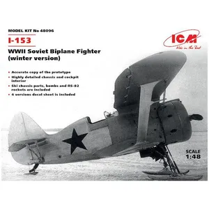 Comparateur de prix : I-153 Winter Version Wwii Soviet Biplane Fighter- 1:48e - Icm