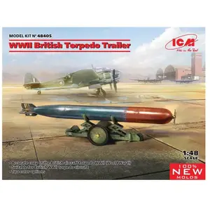 Comparateur de prix : ICM Maquette militaire : Remorque et torpille Britannique de la Seconde Guerre Mondiale