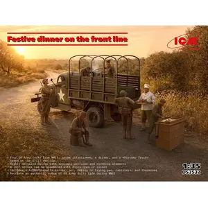 Comparateur de prix : ICM Maquette camion militaire : Festive dinner on the front line avec ...