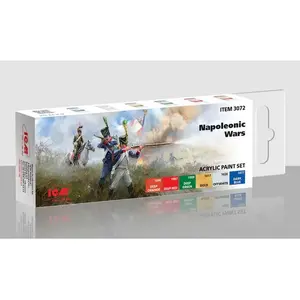 Comparateur de prix : ICM - Acrylic Paints Set For Napoleonic Wars |icm|3072| 6x12ml Maquette Char Promo