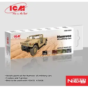 Comparateur de prix : ICM Set de peintures : Véhicule Militaire, US Humvee