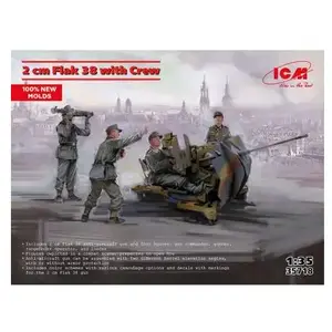 Comparateur de prix : Maquette Flak 38 with Crew  1/35  - ICM Maquette militaire  - 3315718 