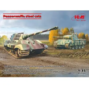 Maquette Panzerwaffe steel cats  1/35  - ICM Maquette militaire  - 3313524  pas cher