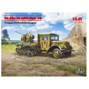 Comparateur de prix : ICM Maquette camion militaire : Sd.Kfz.3b with Flak 38 AA Gun