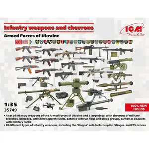 ICM Accessoire militaire : Armes et chevrons d’infanterie pas cher