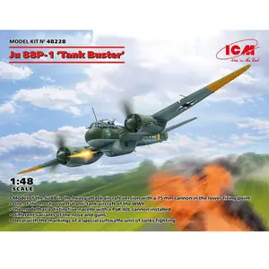 Maquette Ju 88P-1 Tank Buster 1/48 - ICM Maquette d'avion - 3318228 pas cher