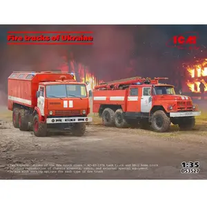 Maquette camion : Camions de pompiers de l'Ukraine en 1:35 ICM-DS3527