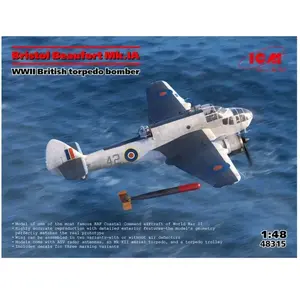Comparateur de prix : ICM Maquette Bombardier torpilleur britannique : Bristol Beaufort Mk.IA, 2ème guerre mondiale