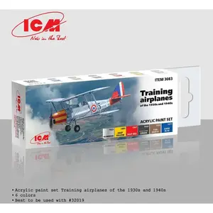 Comparateur de prix : ICM Set de peintures acryliques pour avions d'entraînement des années ...